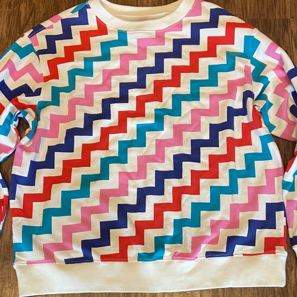 Converse Zigzag Patterned Sweatshirt - Picture 2 of 5
